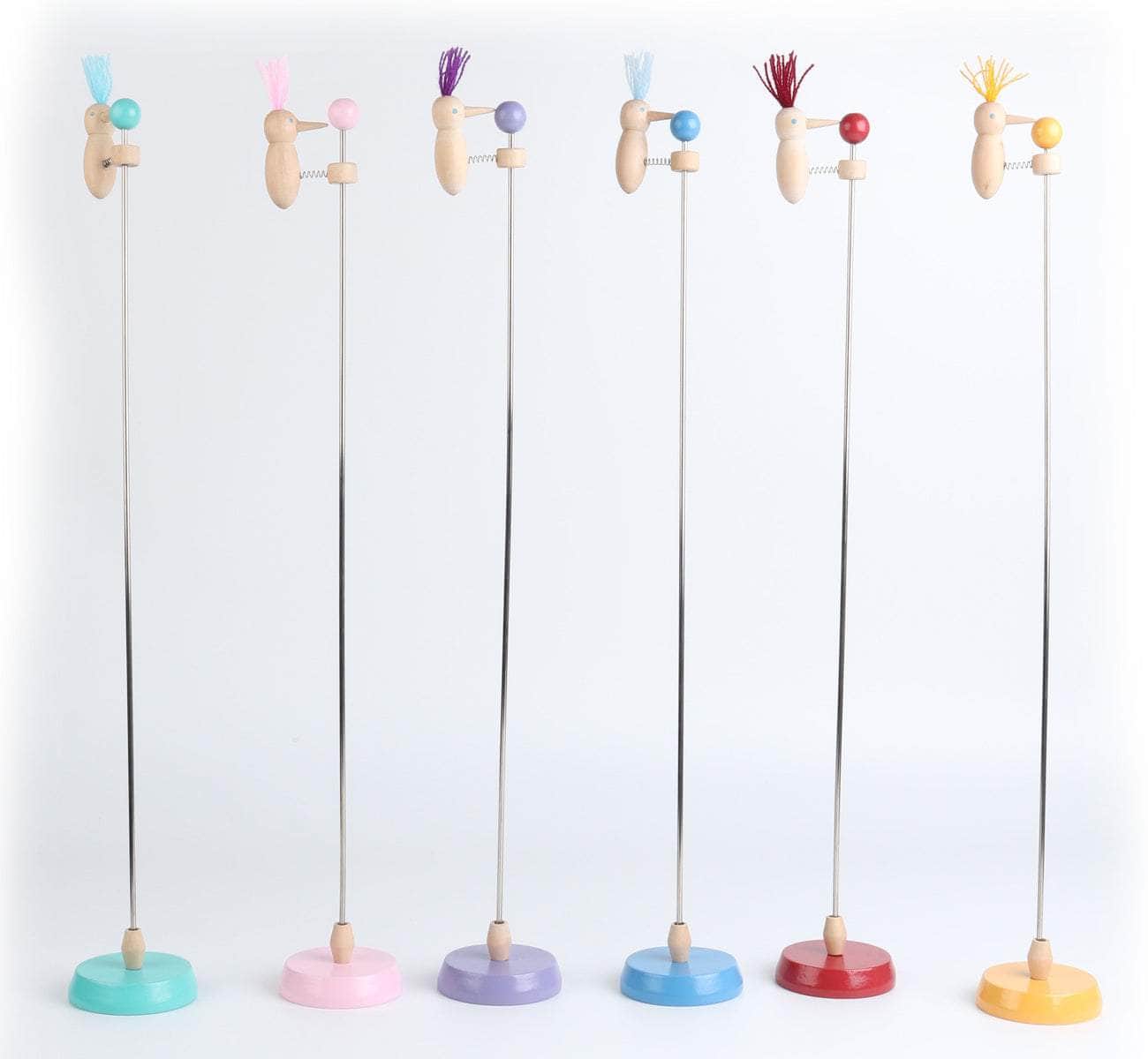 Bobbing beak woodpecker set of 6