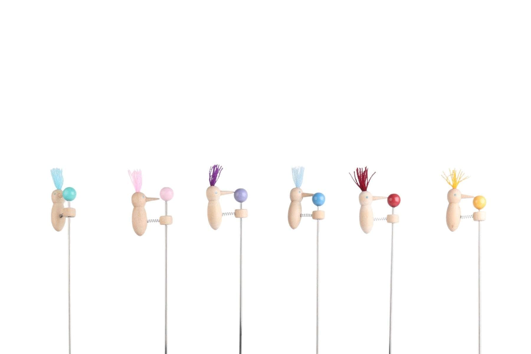 Bobbing beak woodpecker set of 6