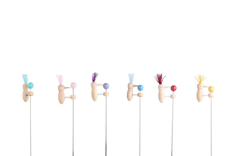 Bobbing beak woodpecker set of 6