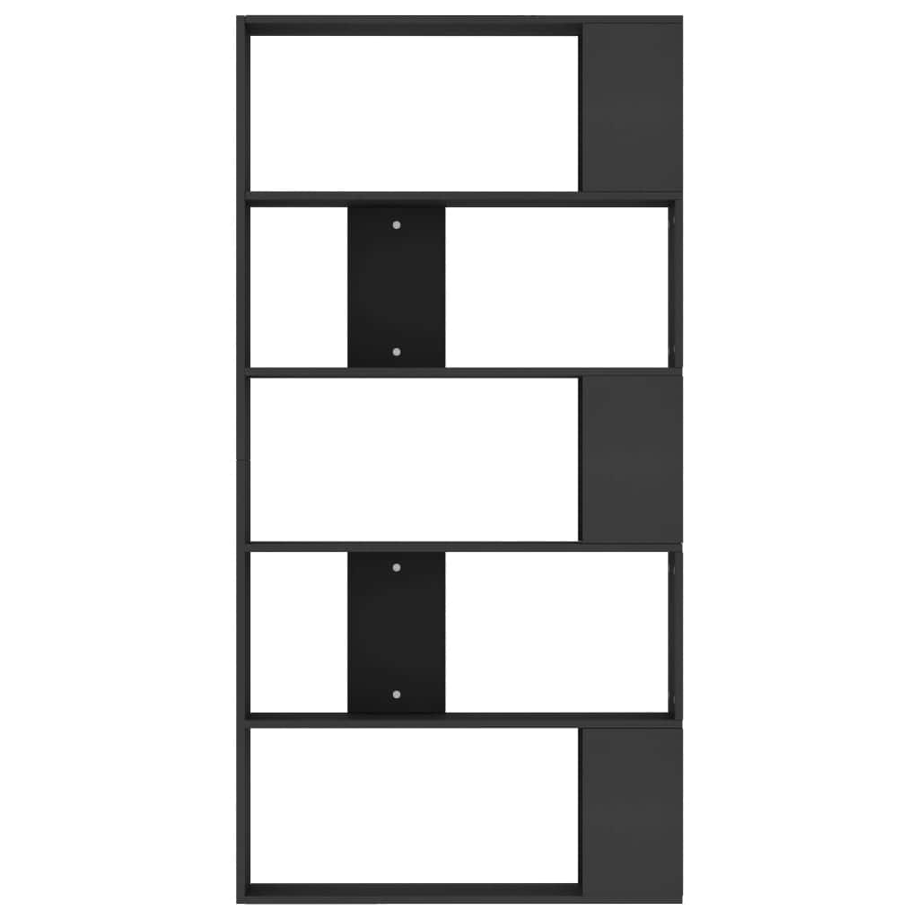 Book Cabinet/Room  Divider Black Chipboard