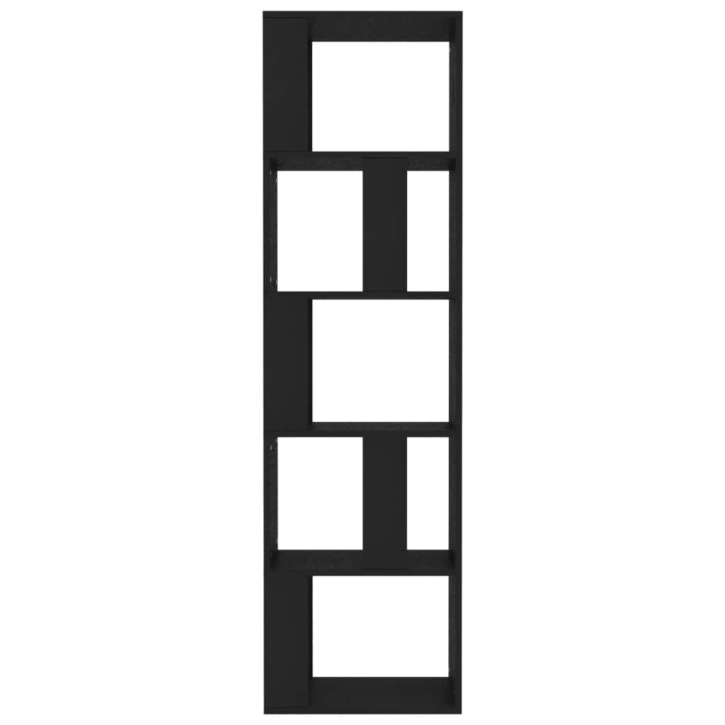 Book Cabinet/Room  Divider Black  Chipboard