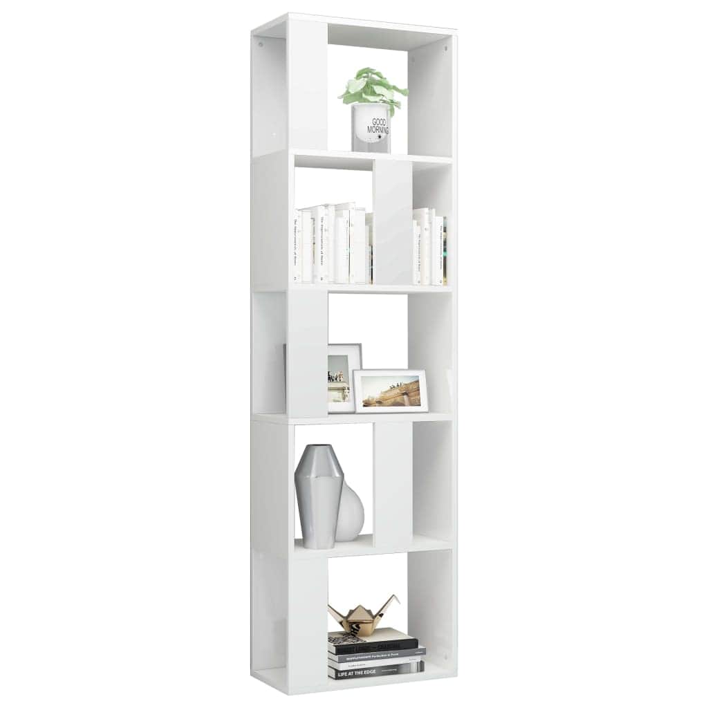 Book Cabinet/Room Divider High Gloss Chipboard