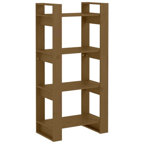 Book Cabinet/Room Divider Solid Wood Honey Brown