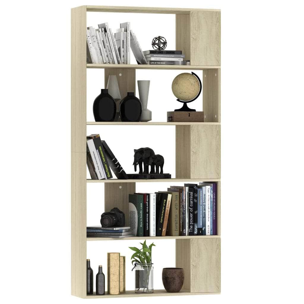 Book Cabinet/Room Divider Sonoma Oak  Chipboard