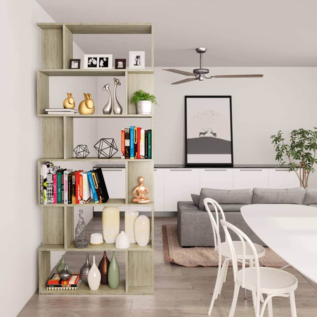 Book Cabinet/Room  Divider Sonoma Oak Chipboard