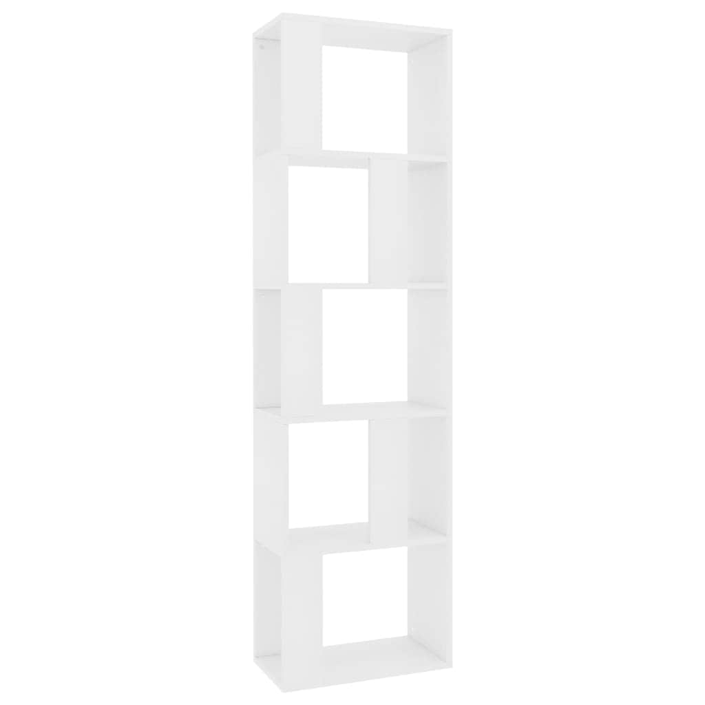 Book  Cabinet/Room Divider White Chipboard