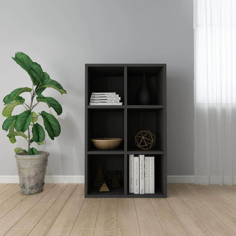 Book Cabinet/Sideboard Black  Chipboard