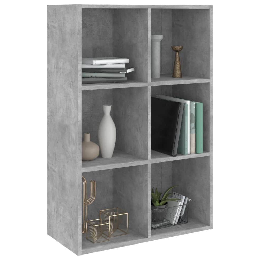 Book Cabinet/Sideboard  Concrete Grey Chipboard