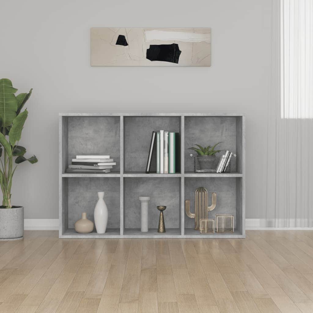 Book Cabinet/Sideboard  Concrete Grey Chipboard