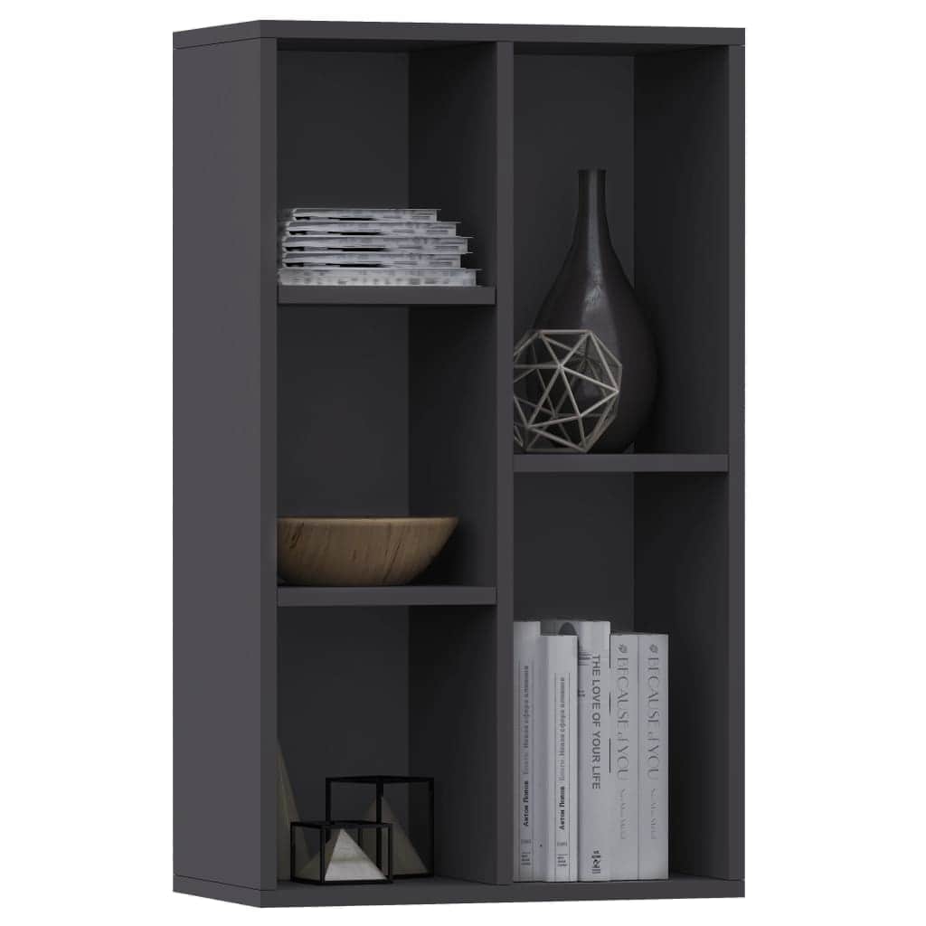 Book Cabinet/Sideboard Grey  Chipboard
