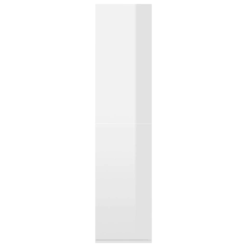 Book Cabinet/Sideboard High Gloss White Chipboard