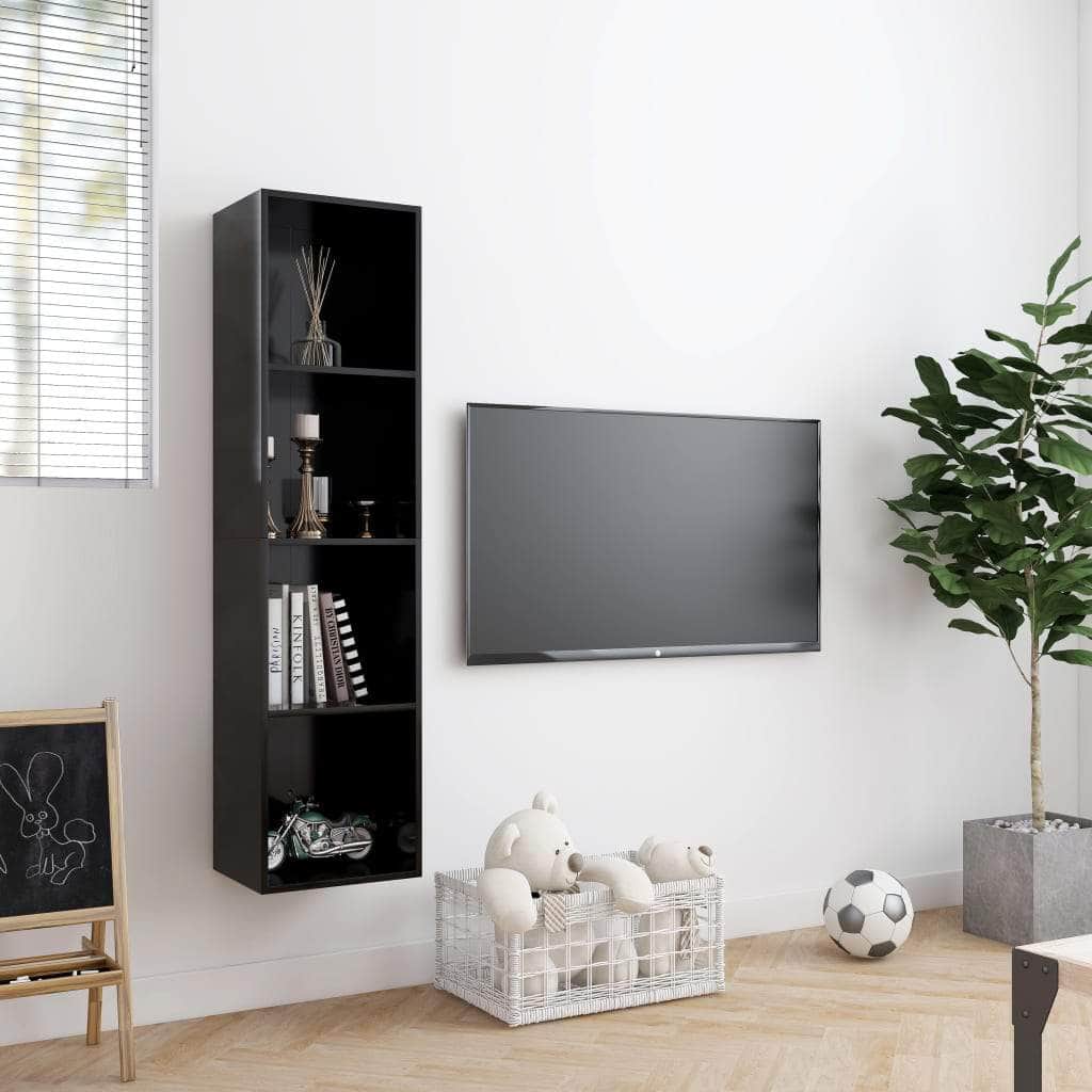 Book Cabinet/TV Cabinet Black