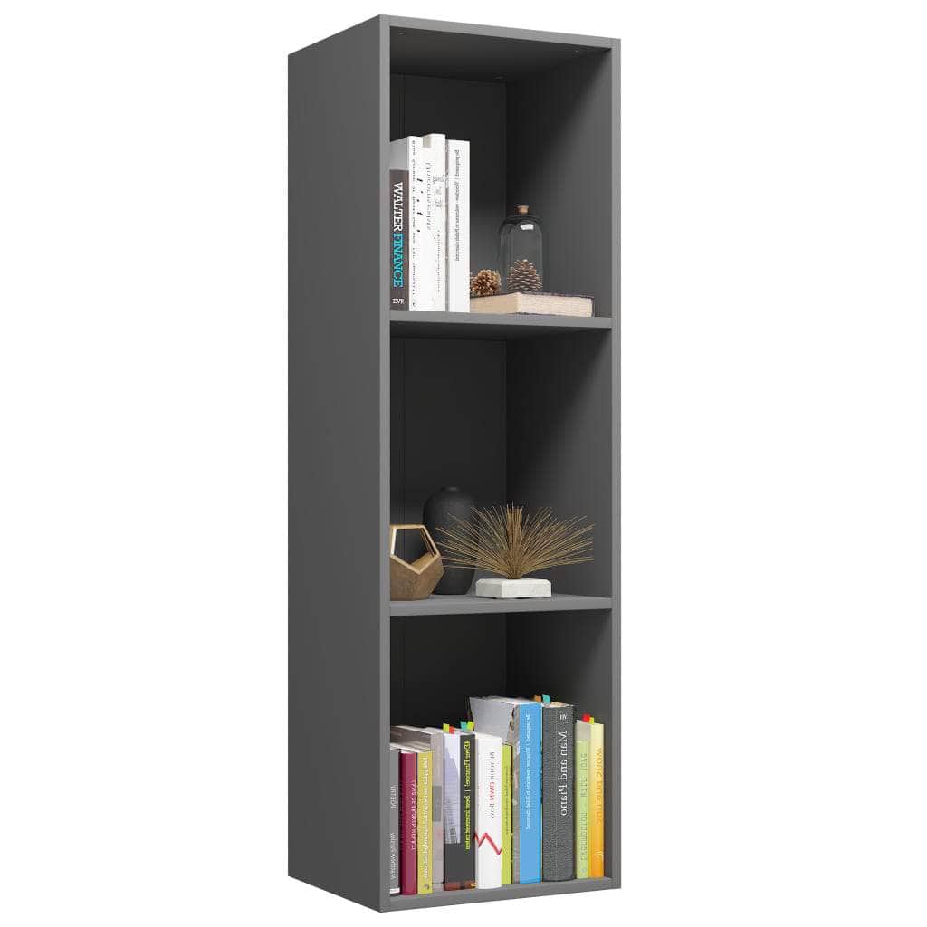 Book Cabinet/TV Cabinet Grey Chipboard