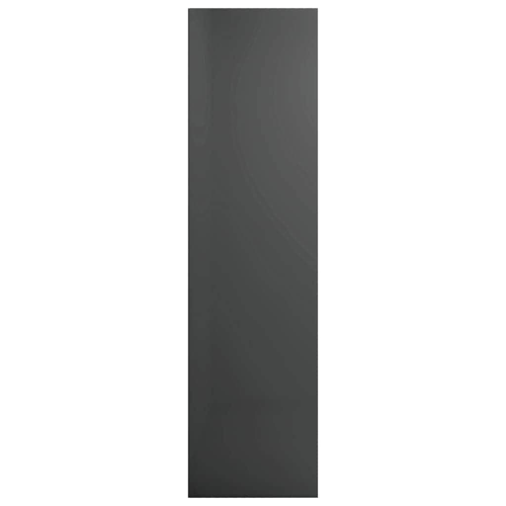Book Cabinet/TV Cabinet High Gloss Grey Chipboard