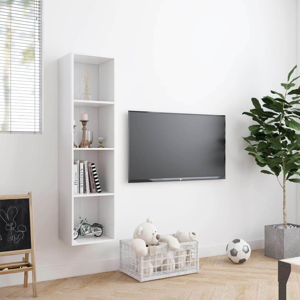 Book Cabinet/TV Cabinet White