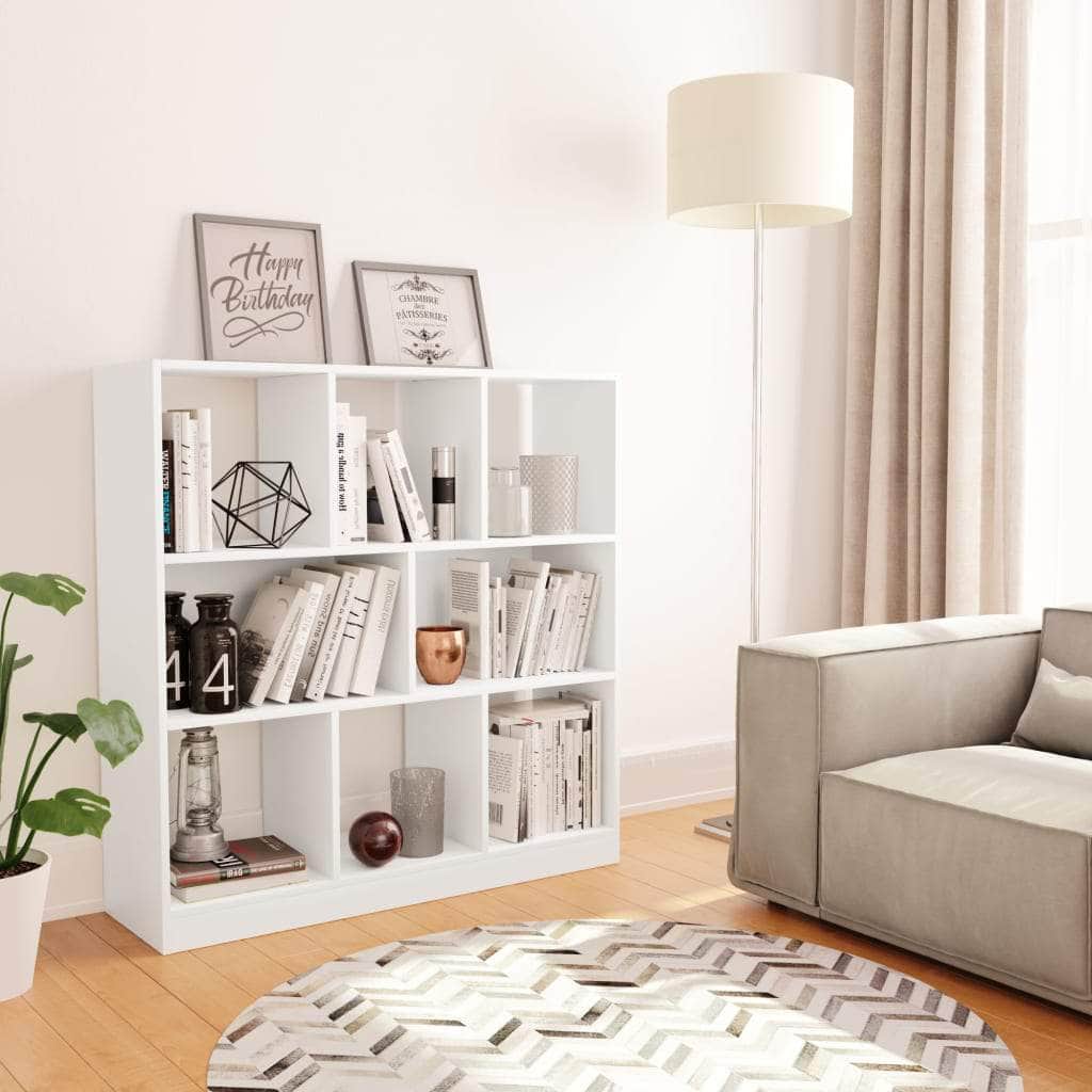 Book Cabinet White Chipboard