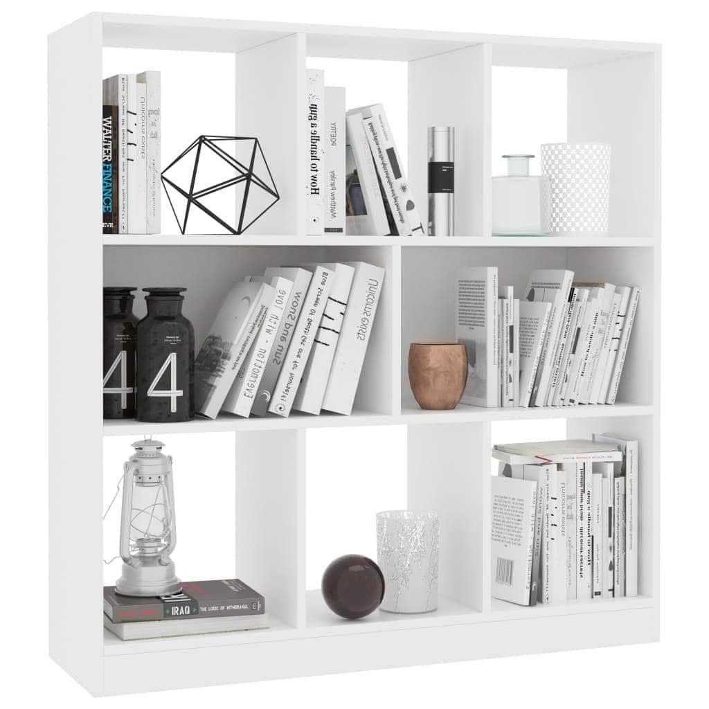 Book Cabinet White Chipboard