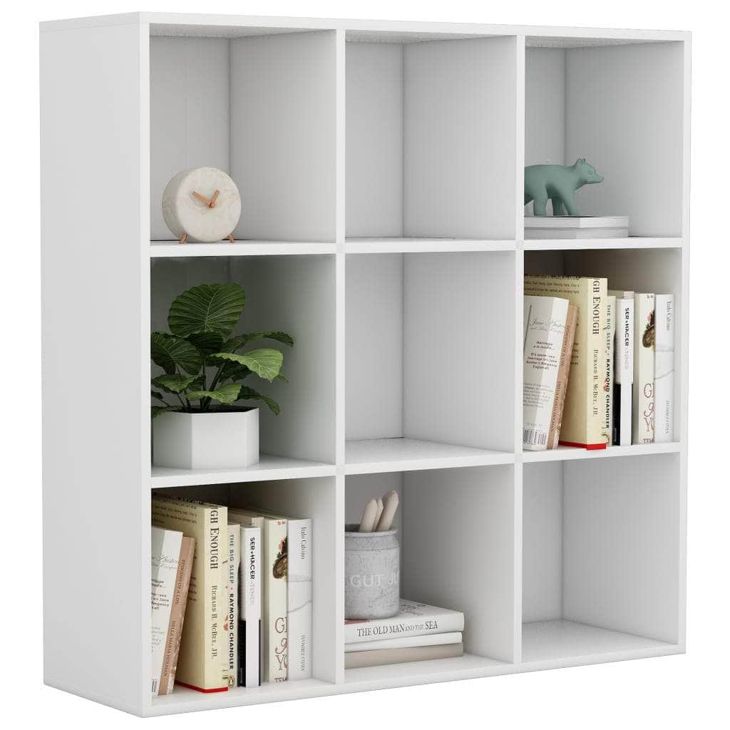 Book Cabinet White Chipboard