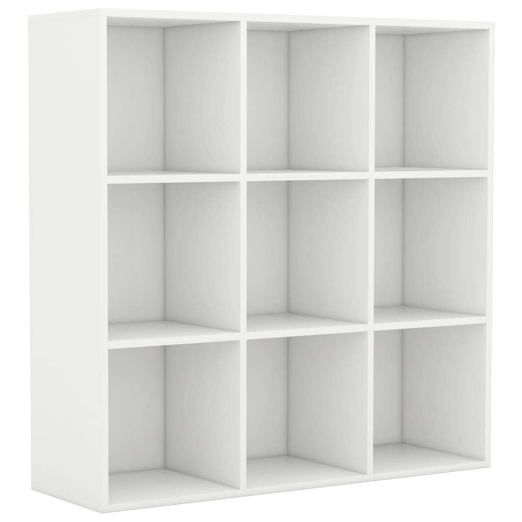 Book Cabinet White Chipboard