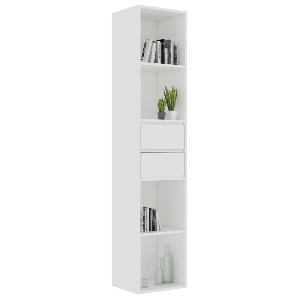 Book Cabinet White Chipboard