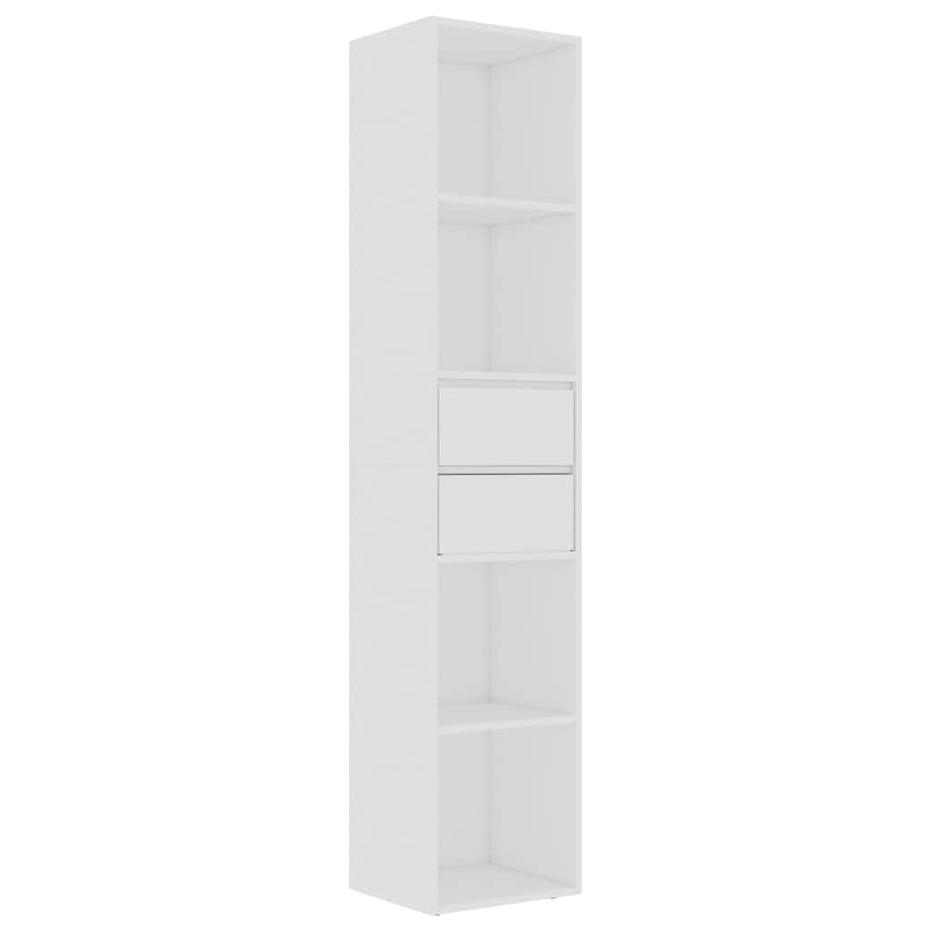 Book Cabinet White Chipboard
