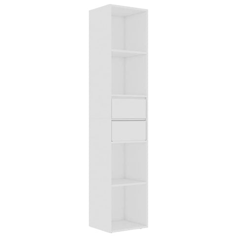 Book Cabinet White Chipboard