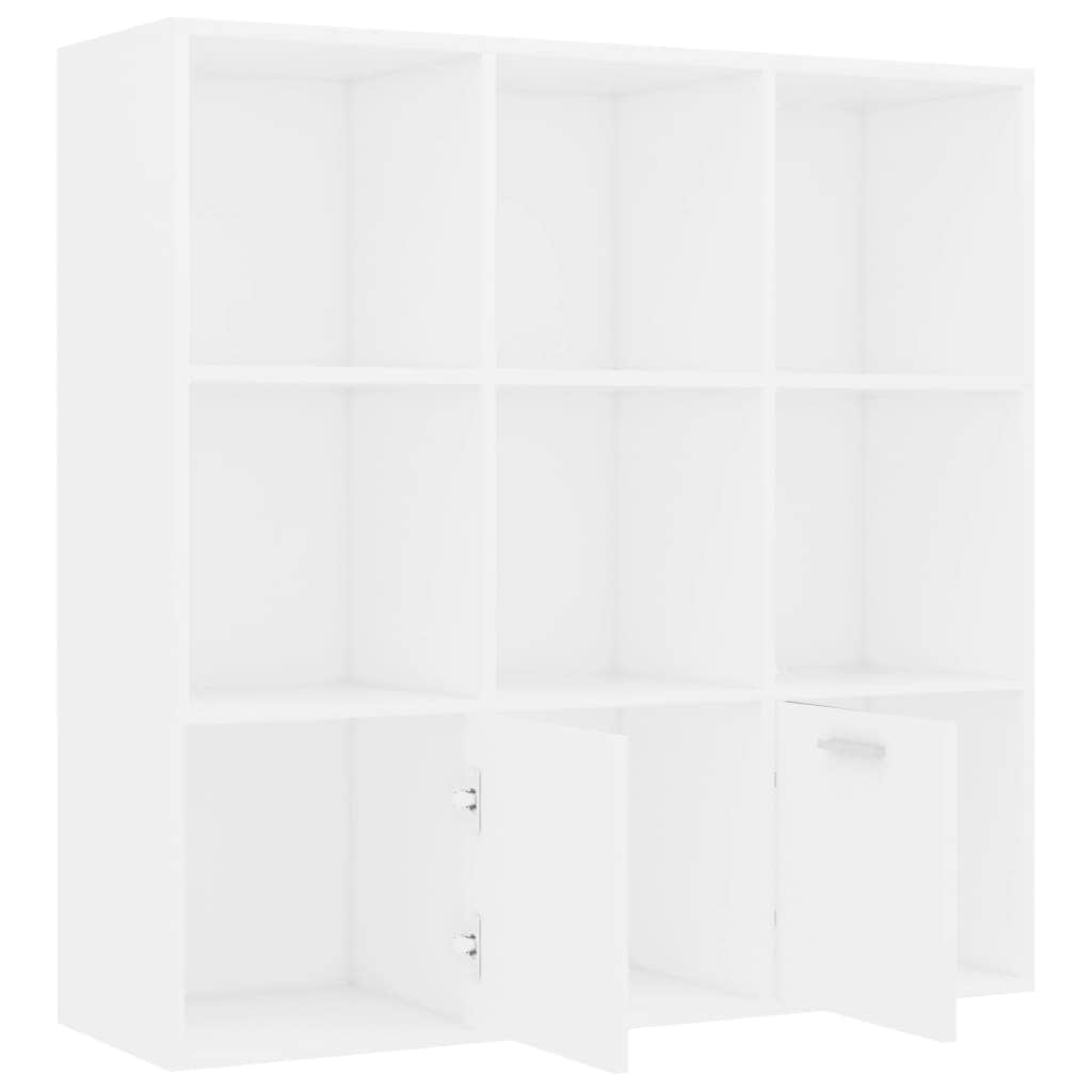 Book Cabinet White Chipboard