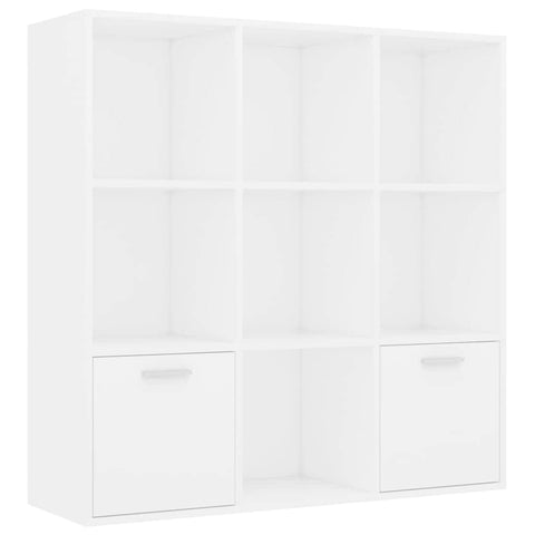 Book Cabinet White Chipboard