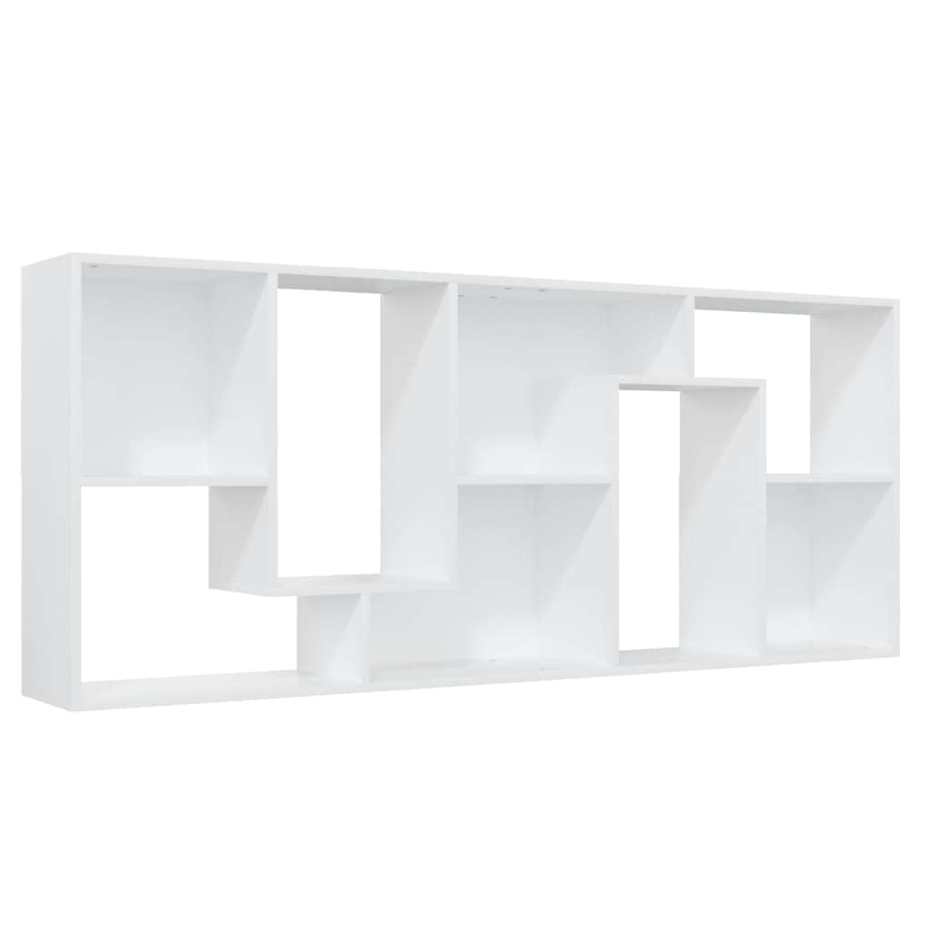 Book Cabinet White Engineered Wood