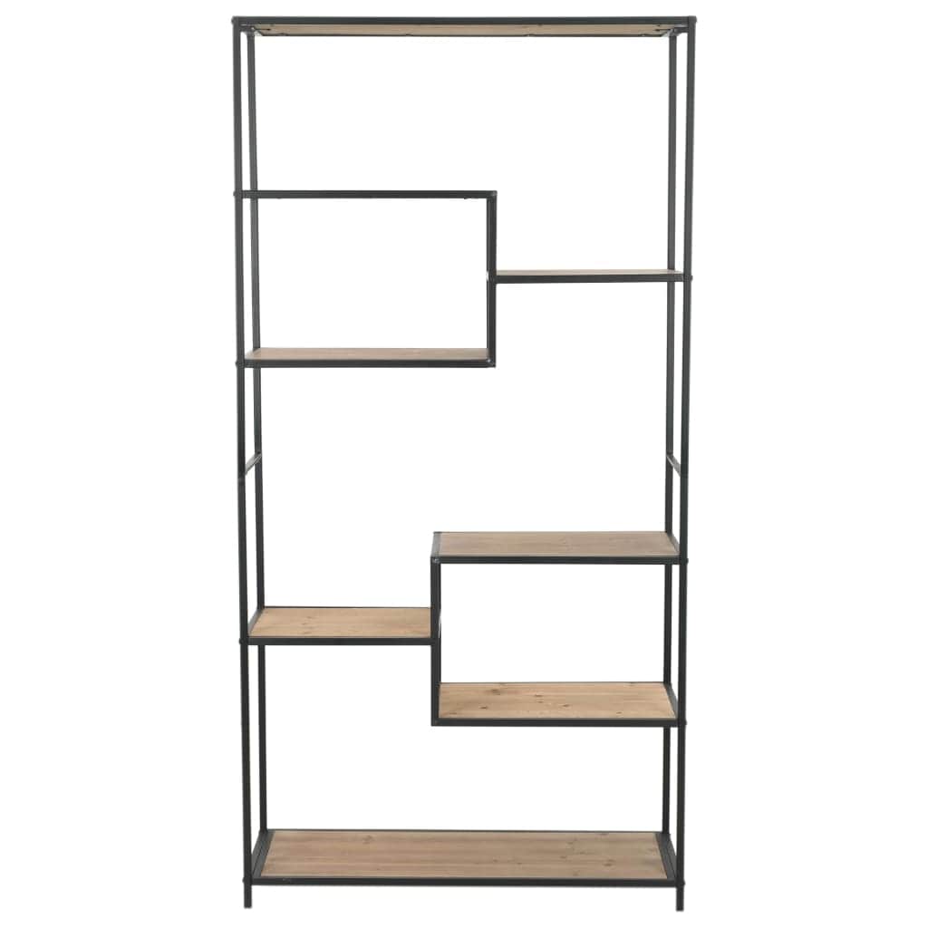 Bookcase Solid Firwood and Steel