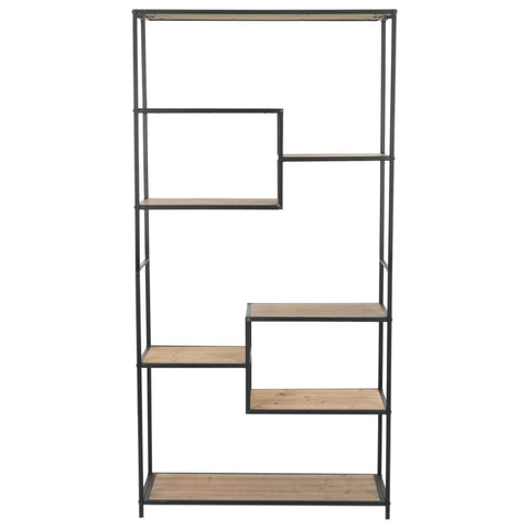 Bookcase Solid Firwood and Steel