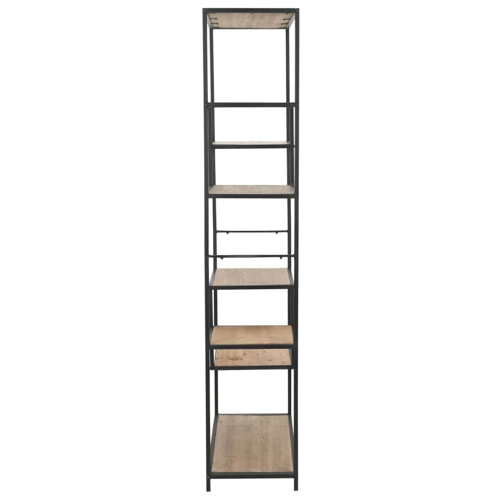 Bookcase Solid Firwood and Steel