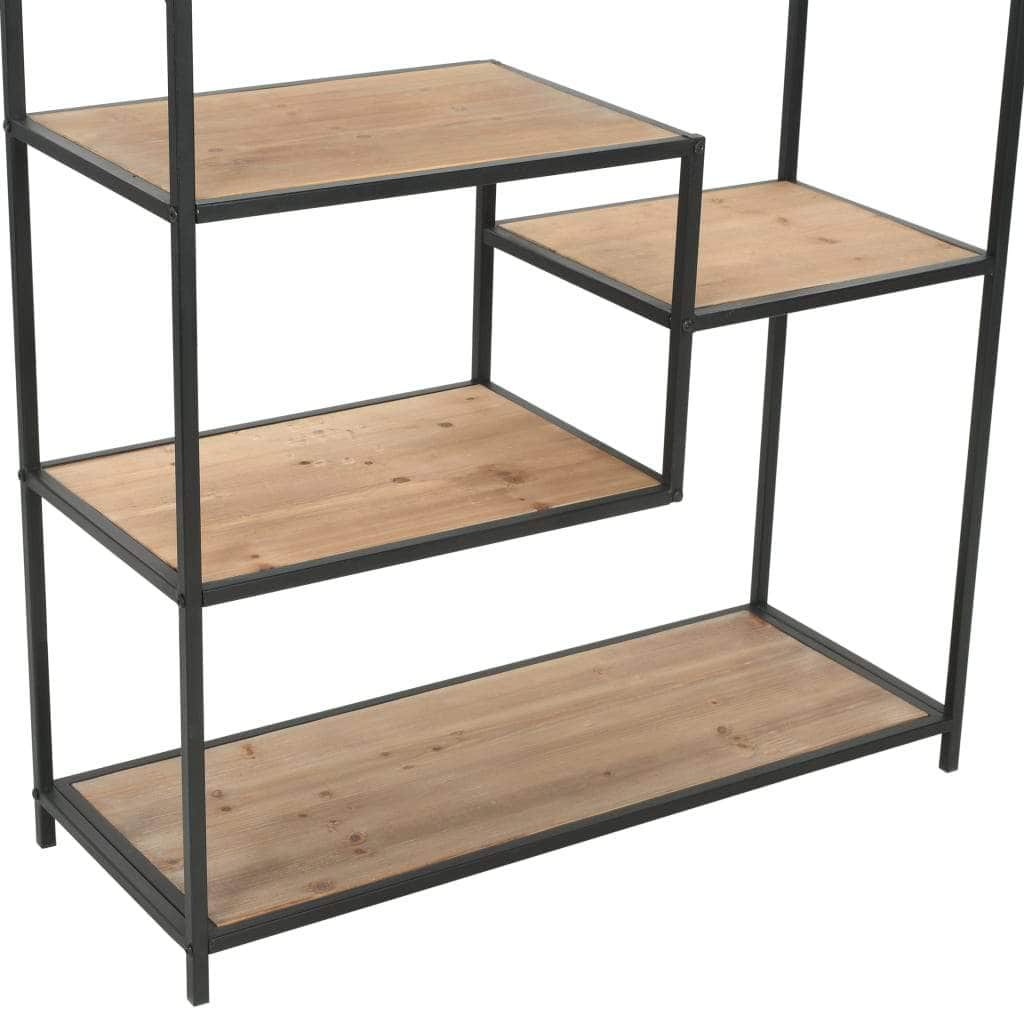 Bookcase Solid Firwood and Steel