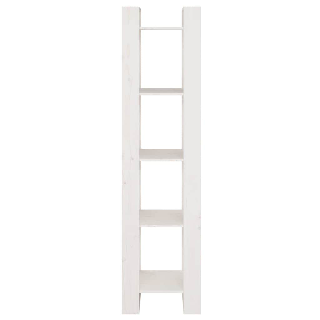 Bookcases/Room Divider Oak/White Solid Wood Pine