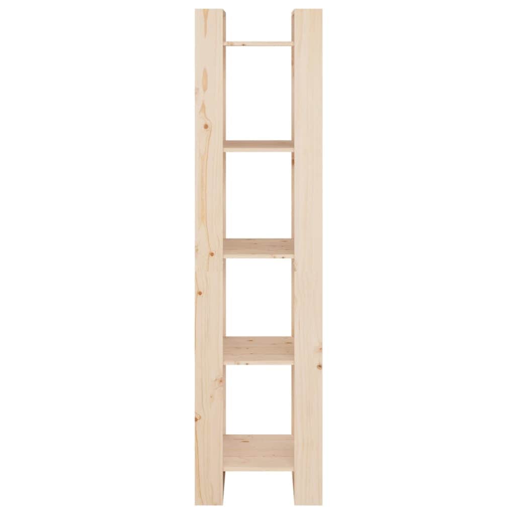 Bookcases/Room Divider Oak/White Solid Wood Pine