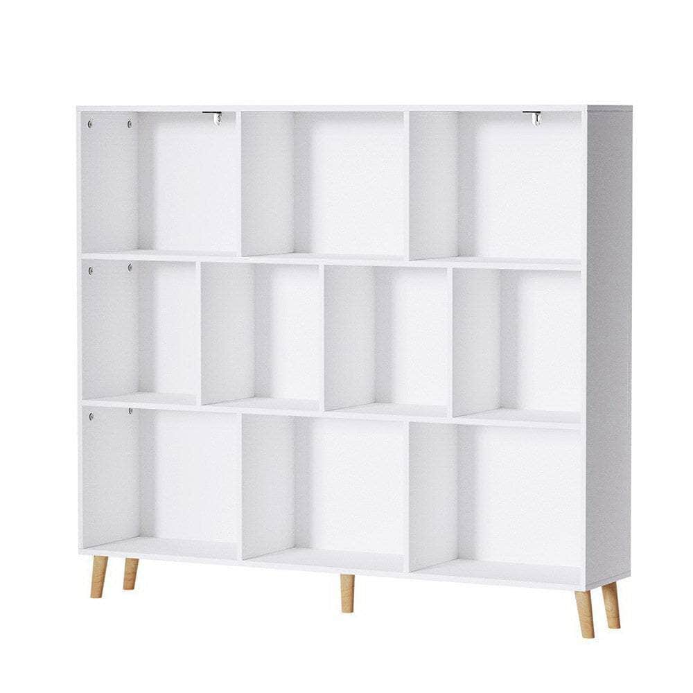 Bookcases & Shelves - Bookshelf 3 Tiers 10 Cubes - Cora White
