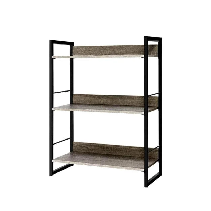Bookshelf 3 Tiers - Noe Black And Oak