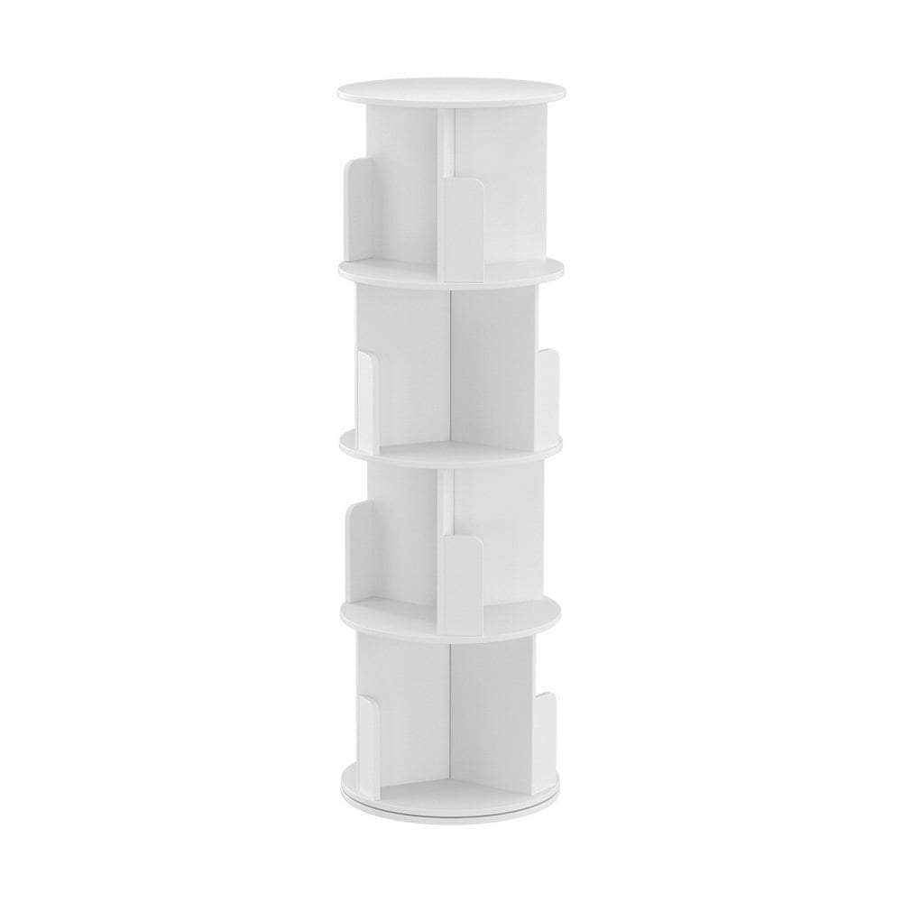 White colour - Bookshelf 4 Tiers Edie White