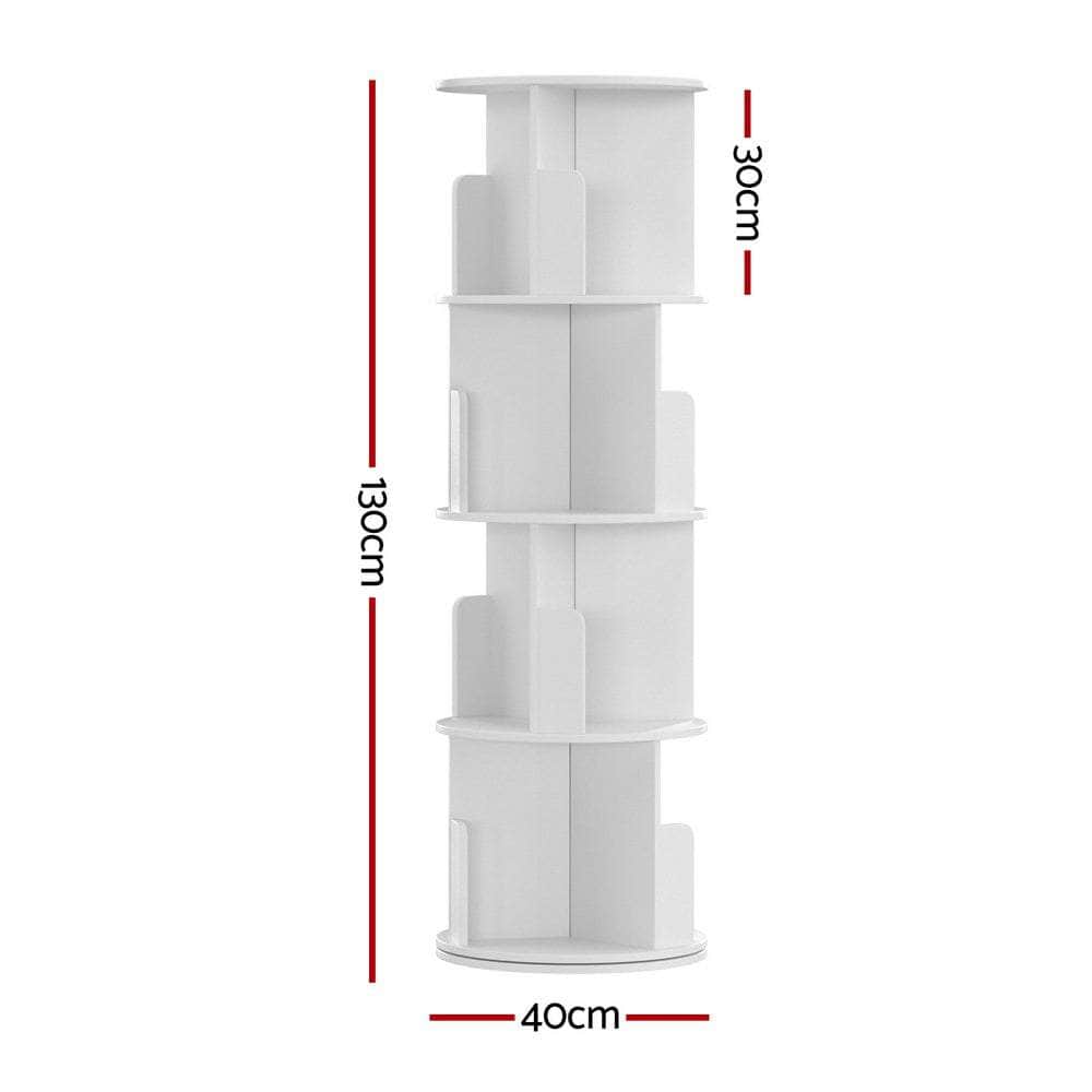 Bkshlf - Bookshelf 4 Tiers Edie White