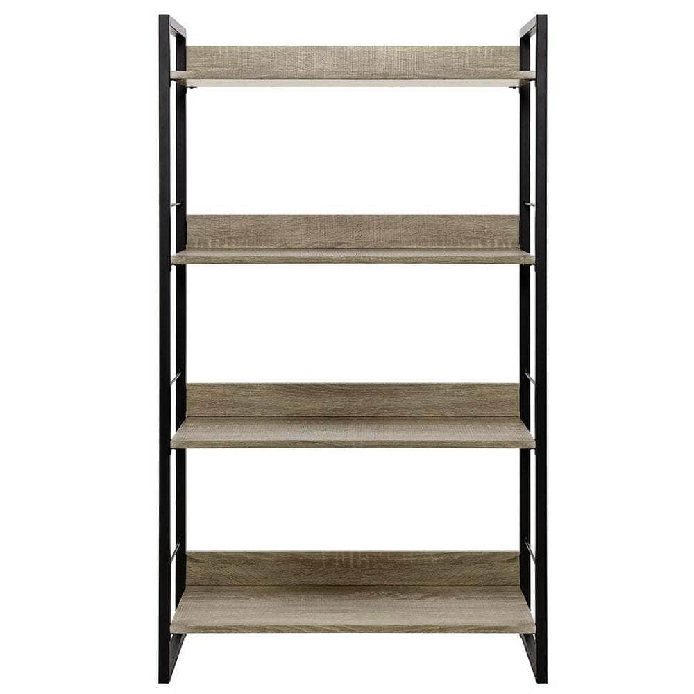 Bookshelf 4 Tiers - Noe Black And Oak