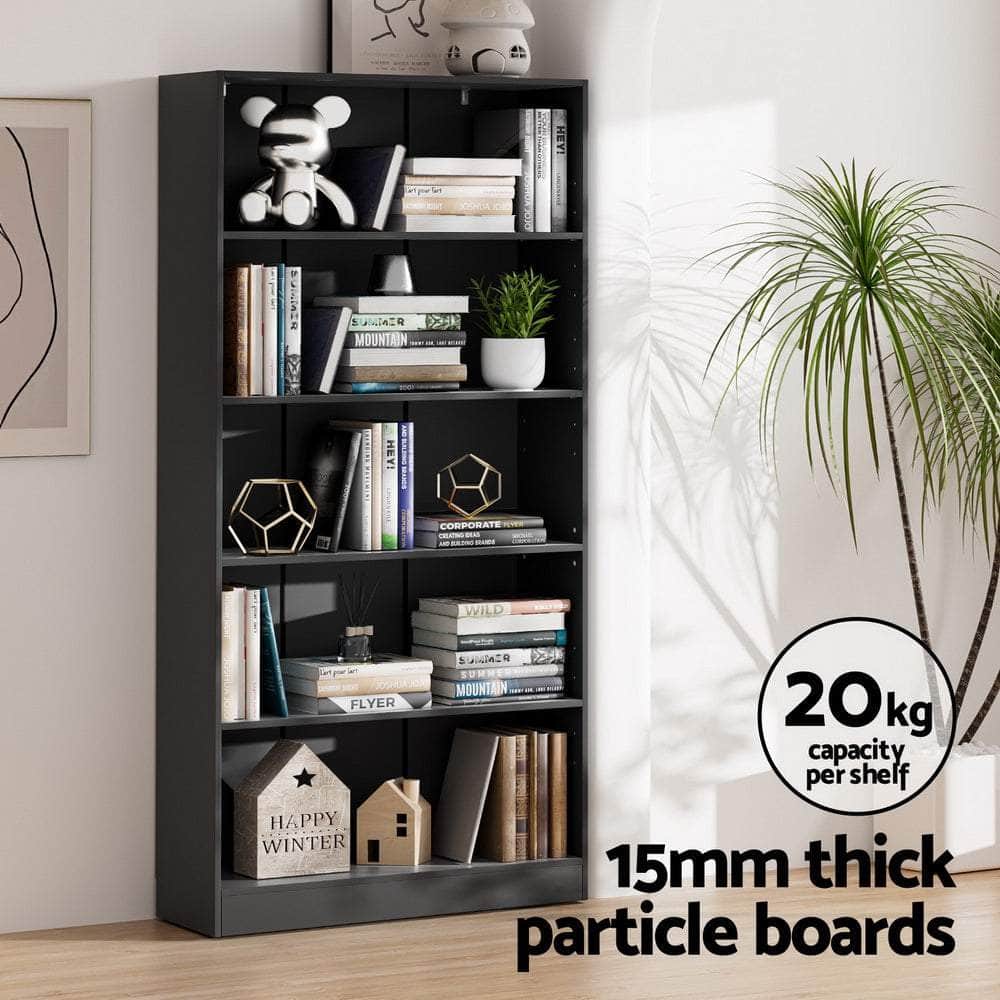 Bookshelf 5 Tiers Anton Black