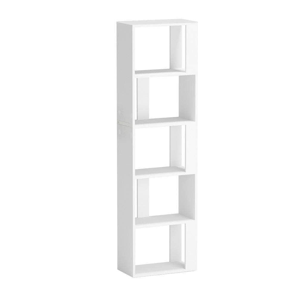 White colour - Bookshelf 5 Tiers - Lina White