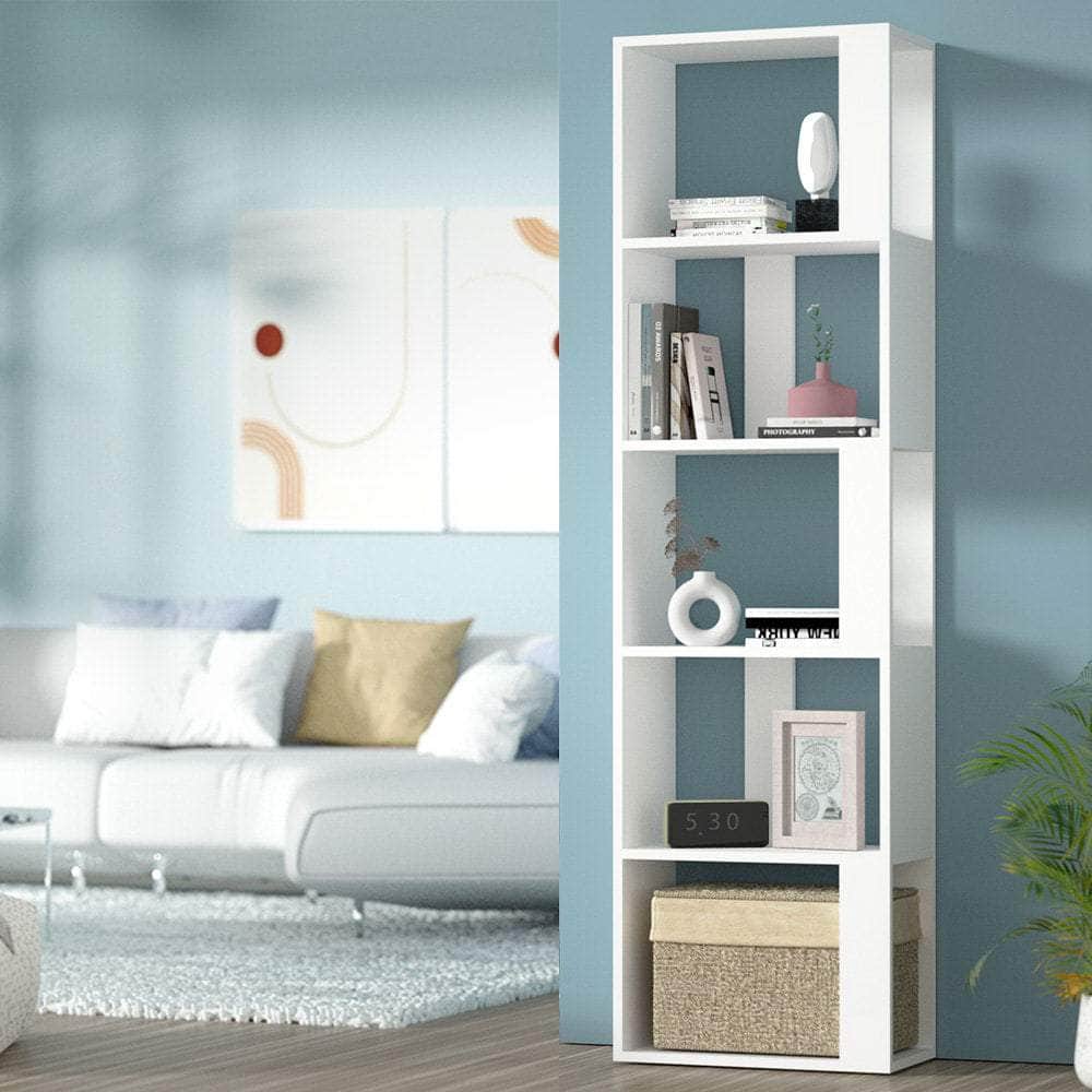 Bookshelf 5 Tiers - Lina White
