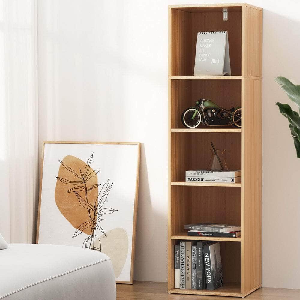 Bookshelf 5 Tiers Milo Pine