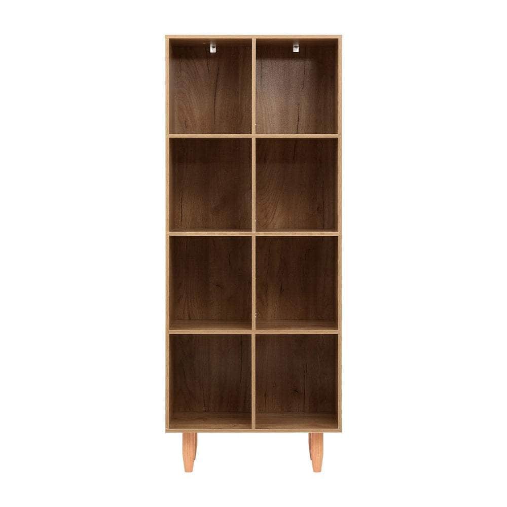 Bookshelf Bookcase 4 Tiers LEOR Walnut | Walnut colour