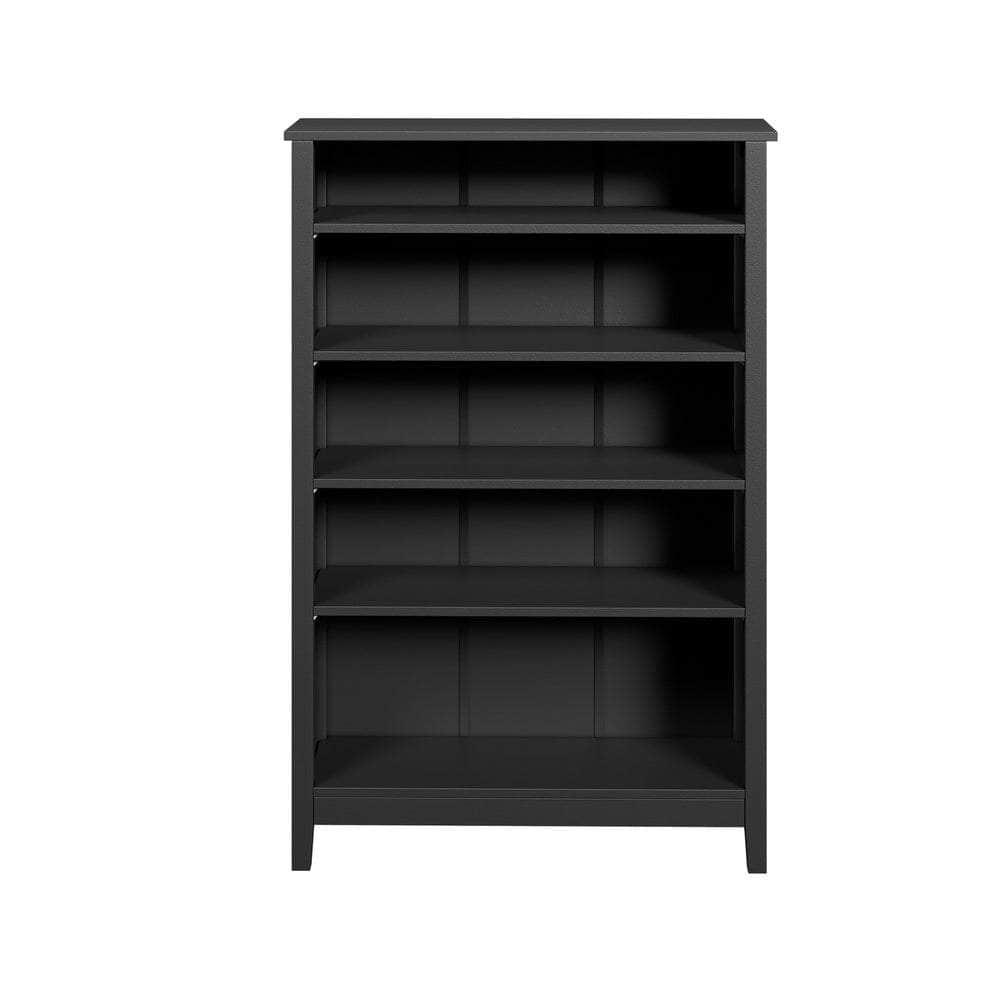 Bookshelf Bookcase Display Shelf 5-Tier Storage Cabinet Black