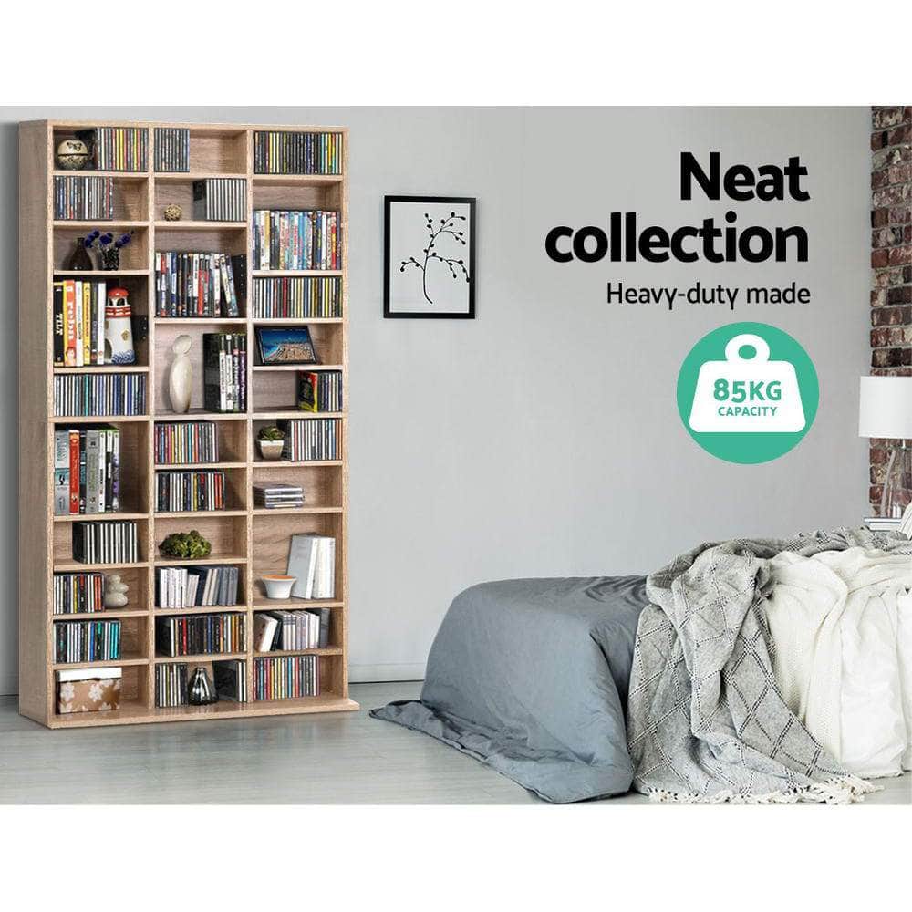 Bookshelf Cd Storage Rack - Bert Oak