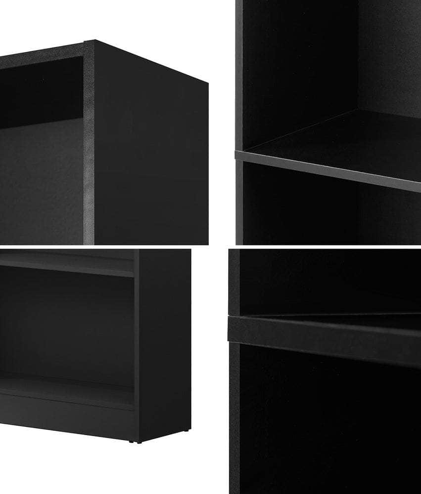 Bookshelf Display Shelf 5-Tier Black