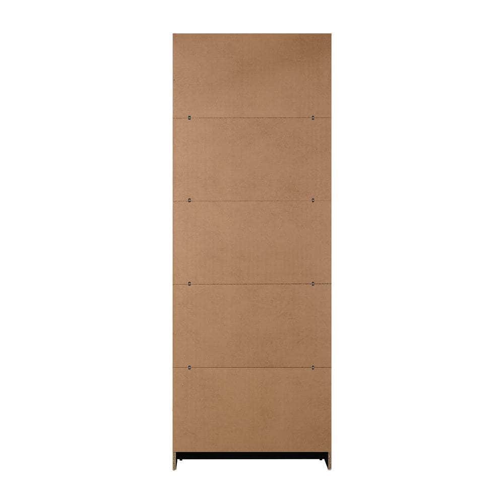 Bookshelf Display Shelf 5-Tier Black
