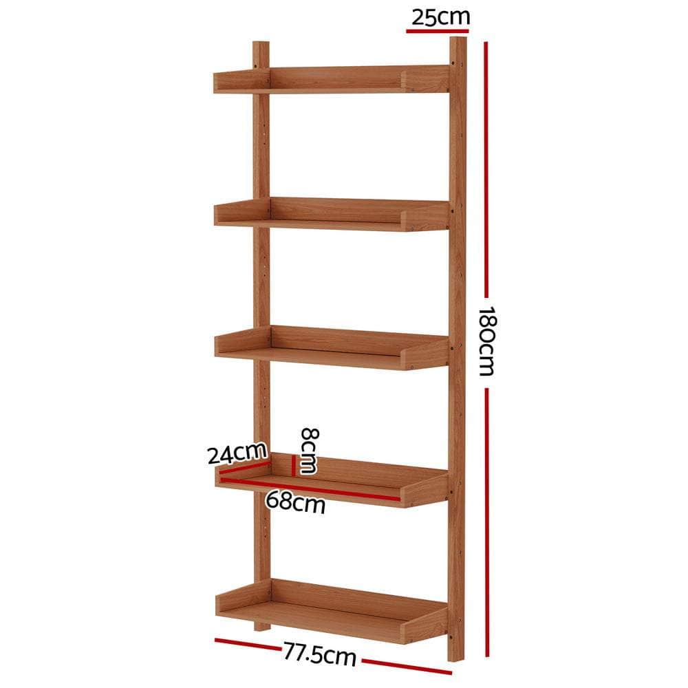 Bookshelf Floating Shelf  Capiz Oak